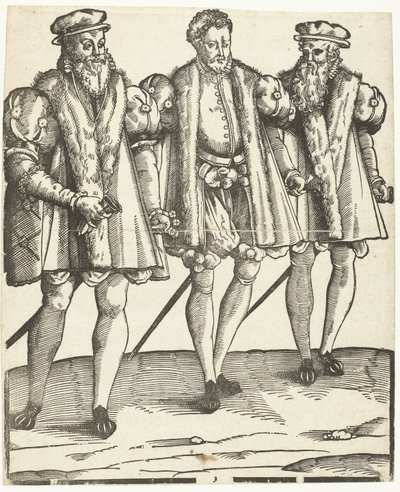 Porträt von Gaspard, Francois und Odet de Coligny von Anonymous