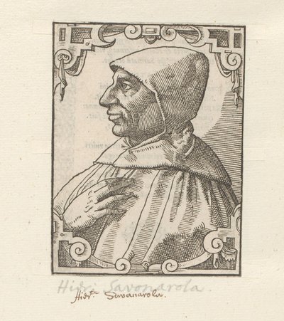 Porträt von Girolamo Savonarola von Anonymous