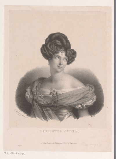 Porträt von Henriette Sontag von Anonymous