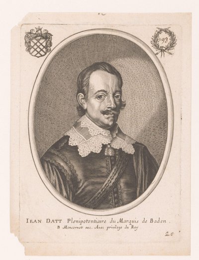 Porträt von Jean Datt von Anonymous