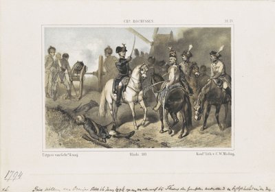 Prinz Willem in der Schlacht bei Fleurus, 1794 von Anonymous