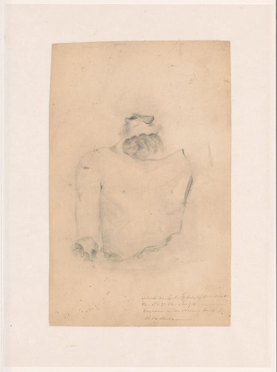 Skizze der sterblichen Überreste von J.C.J. van Speyk von Anonymous