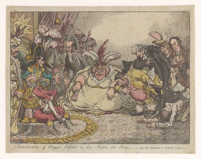 Spotprent mit Napoleon und Fox, 1802 von Anonymous