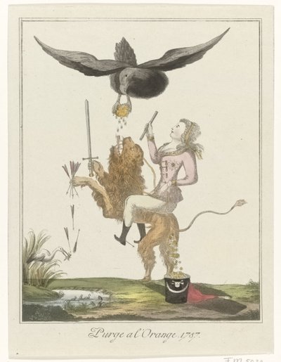 Karikatur über die holländische Zahlung an Preußen, 1787 von Anonymous
