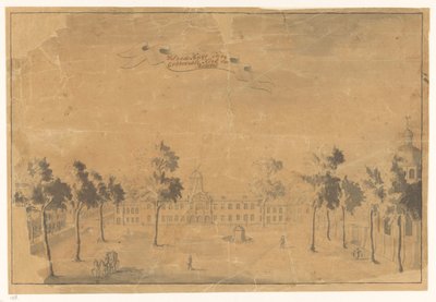 Rathaus und Kirche von Batavia von Anonymous