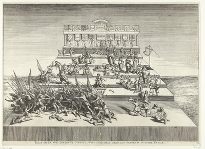 Theatervorstellung über Krieg und Frieden; Einzug von Ferdinand in Gent im Jahr 1635 von Anonymous
