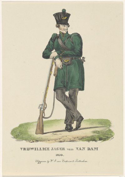 Freiwilliger Jäger von Van Dam, 1830 von Anonymous