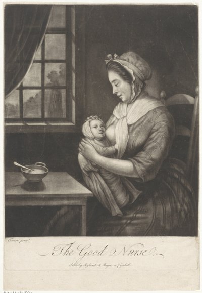 Frau gibt Stillen
The Good Nurse (Titel auf dem Objekt) von Anonymous