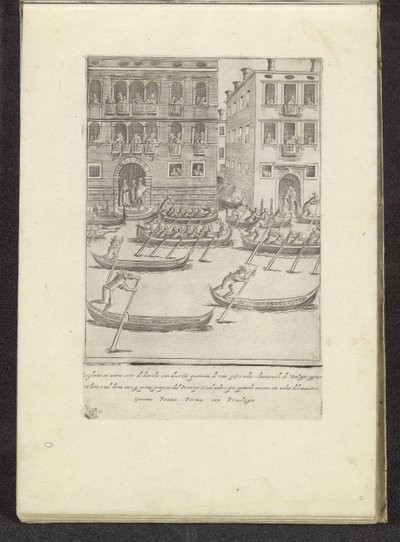 Wettbewerb von Gondeln und Ruderbooten, Venedig von Anonymous