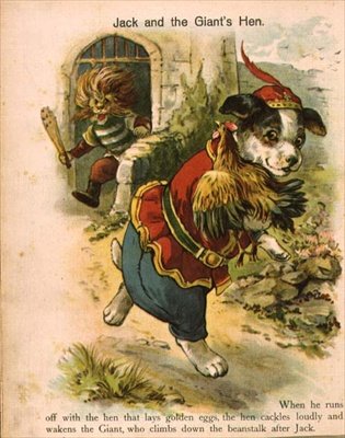 Jack und die Henne des Riesen, anonyme Illustration aus Jack & die Bohnenranke von Anonymous Anonymous