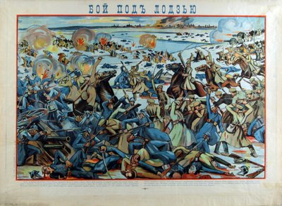 Die Schlacht von Lodz zwischen der deutschen und der russischen Armee (1914) - Die Schlacht von Lodz, anonym von Anonymous Anonymous