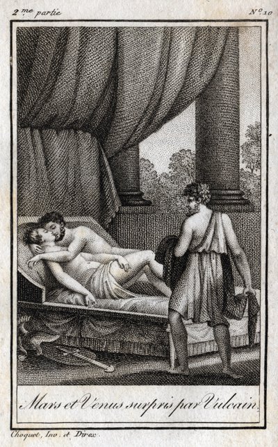Mars und Venus entdeckt von Vulkan. 