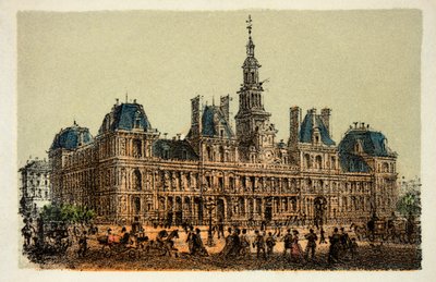 Paris 1874: Rathaus, private Sammlung von Anonymous Anonymous
