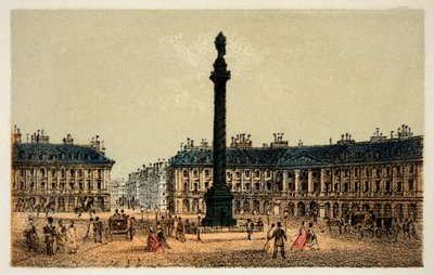 Paris 1874: Place Vendome. Private Sammlung von Anonymous Anonymous