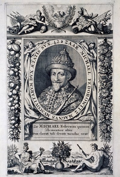 Porträt des Zaren Michael I. Feodorovich von Russland von Anonymous Anonymous