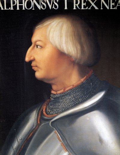 Porträt von Alfons V. von Aragon, König von Neapel von Anonymous Anonymous