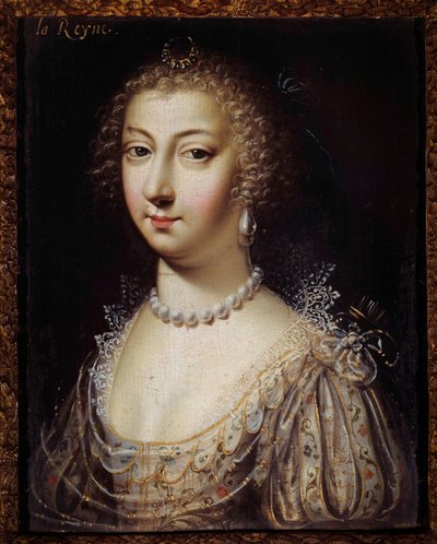 Porträt von Anne von Österreich (1601-1666), Königin von Frankreich von Anonymous Anonymous