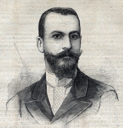 Porträt von Casimir Maistre (1867-1957), französischer Entdecker in Afrika. Gravur in "Le Petit Parisien" von Anonymous Anonymous