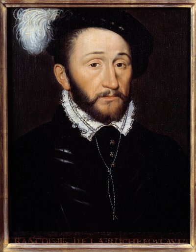 Porträt von Francois III de la Rochefoucauld, Gouverneur der Champagne (gest. 1572) von Anonymous Anonymous