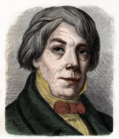 Porträt von Franz Xaver Peter Joseph Schnyder von Wartensee, Schweizer Komponist und Pädagoge (1786-1868). Gravur von 1855. von Anonymous Anonymous