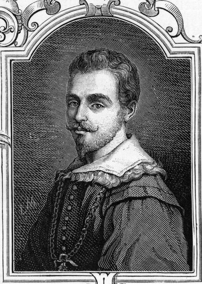 Porträt von Giulio Cesare Procaccini (1574-1625), italienischer Maler. (the galleries of Europe - Italy) von Anonymous Anonymous