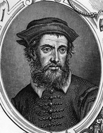Porträt von Gregorio di Tomaso Chiulinovich Lo Schiavone (1436-1504) italienischer Maler. Gravur von 1859 in „die Galerien Europas - Italien“ von Armengaud. Private Sammlung von Anonymous Anonymous