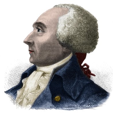 Porträt von Jacques René Hébert (1757-1794), französischer Journalist und Politiker - Gravur in „Histoire des Girondins“ von Alphonse de Lamartine (1790-1869) 1865-1866 - Private Sammlung von Anonymous Anonymous