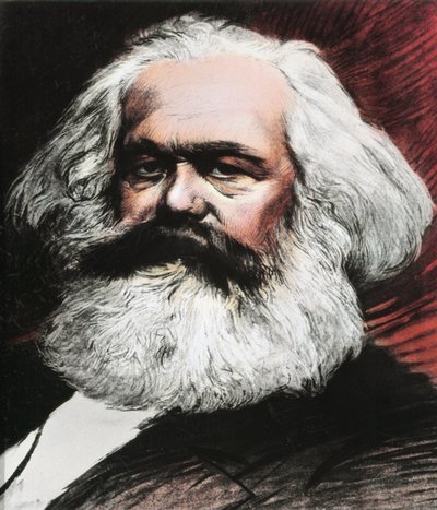 Porträt von Karl Marx, deutscher Philosoph, Ökonom und Revolutionär von Anonymous Anonymous