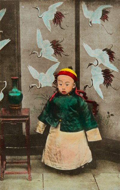 Porträt von Puyi (Pou yi) um 1911 (1906-1967) 12. und letzter chinesischer Kaiser der Qing-Dynastie (Gravur) von Anonymous Anonymous