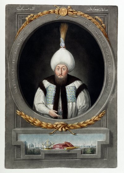Porträt von Sultan Mustafa III. von Anonymous Anonymous