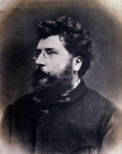 Porträt des englischen Komponisten Georges Bizet (s/w Foto) von Anonymous Anonymous