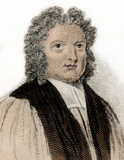 Porträt des Bischofs von Rochester Francis Atterbury (1663-1732), Schriftsteller und Politiker. Gravur des 19. Jahrhunderts. Mailänder von Anonymous Anonymous