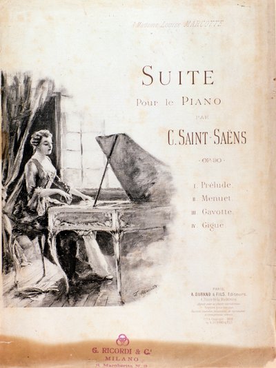 Notenblatt der Suite für Klavier (Opus 90) von Camille Saint-Saens von Anonymous Anonymous
