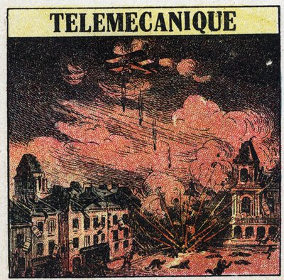 T.S.F.: Telemekanik, die Kunst der Fernsteuerung mittels elektromagnetischer Wellen. Anonyme Illustration von 1925. Private Sammlung. von Anonymous Anonymous