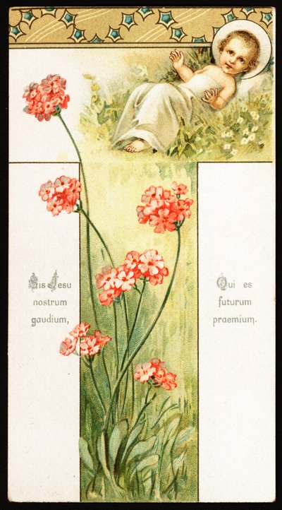 Das Jesuskind. Andachtsbild. 20. Jahrhundert von Anonymous Anonymous