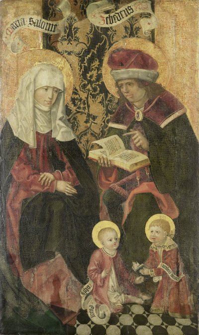 Die Familie des Zebedäus / Erzengel Gabriel aus einer Verkündigung von Anonymous Anonymous