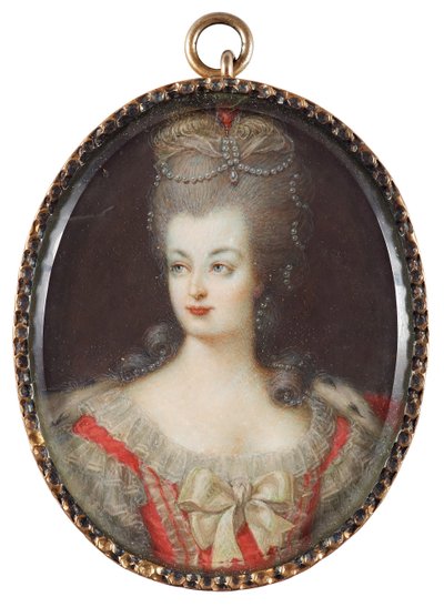 Porträt von Königin Marie Antoinette von Frankreich (1755-1793) von Anonymous Anonymous