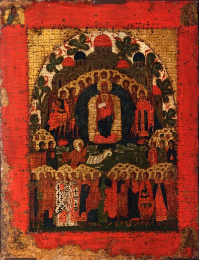 In Thee Rejoiceth, Spätes 15. Jahrhundert von Anonymous Russian icon painter