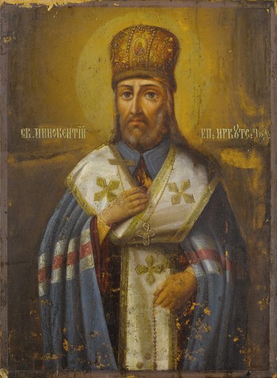 Heiliger Innocent, Bischof von Irkutsk, 19. Jahrhundert von Anonymous Russian icon painter