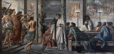 Das Gastmahl des Plato von Anselm Feuerbach
