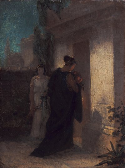 Frau in Trauer (Antigone) von Anselm Feuerbach