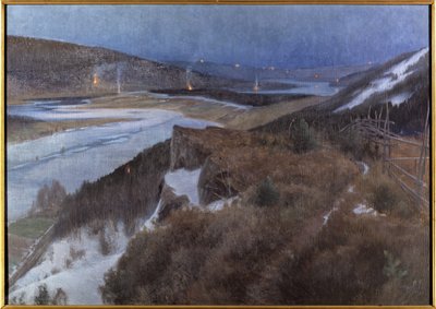 Walpurgisnacht in Bergslagen, Grangaerde in Dalarna von Anshelm Schultzberg