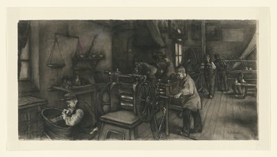 Werkstatt in der Silberfabrik von Anthon Gerhard Alexander van Rappard