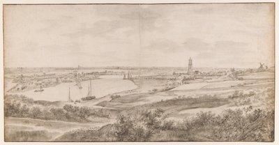 Ansicht von Rhenen aus dem Osten von Anthonie Waterloo