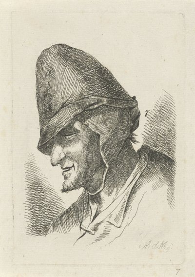 Mann mit hoher Mütze von Anthonie Willem Hendrik Nolthenius de Man