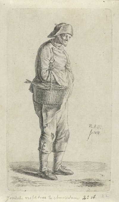 Fischverkäufer von Anthonie Willem Hendrik Nolthenius de Man