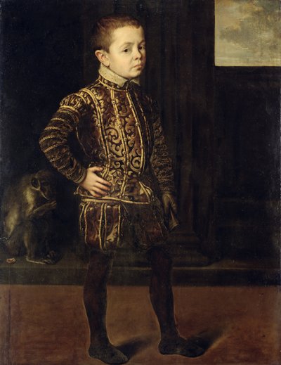 Porträt eines edlen Knaben, ca. 1548 von Anthonis Mor
