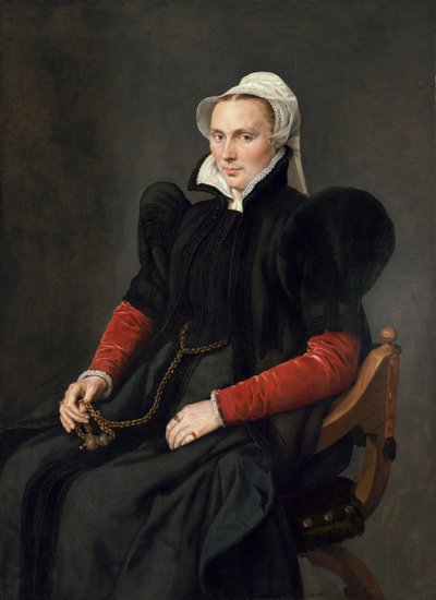 Porträt einer sitzenden Frau von Anthonis van Dashorst (c.1519 1576/77) Mor