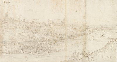 Panoramablick auf Segovia von Osten, ca. 1560-1570 von Anthonis van den Wyngaerde