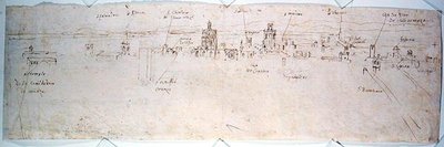 Studie von Valencia von Anthonis van den Wyngaerde